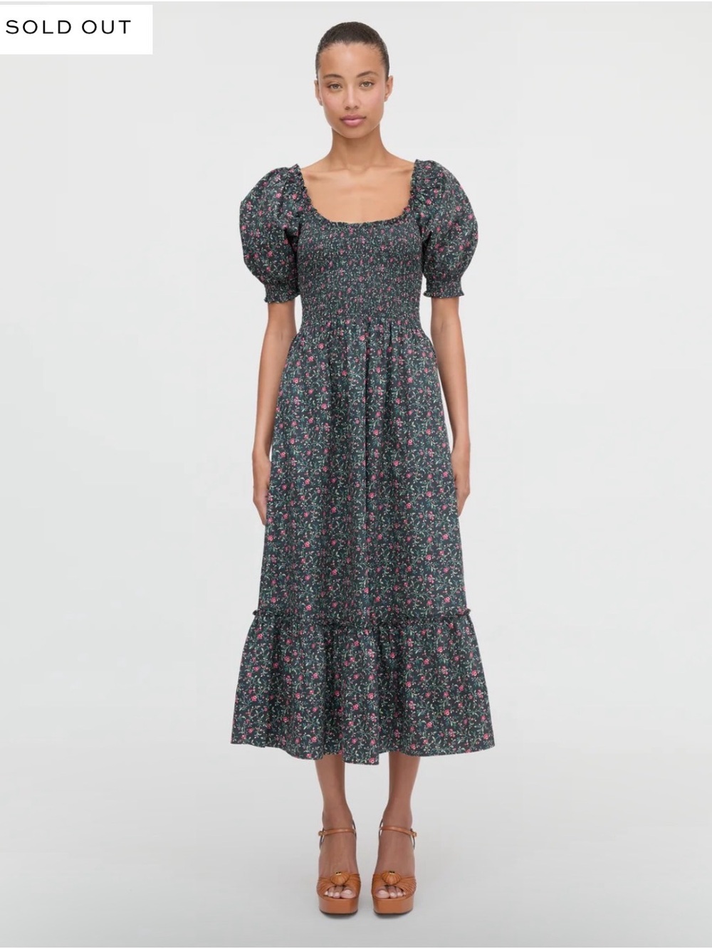 Hill House Dark Floral Louisa Naptime Dress in Florentine Ditst